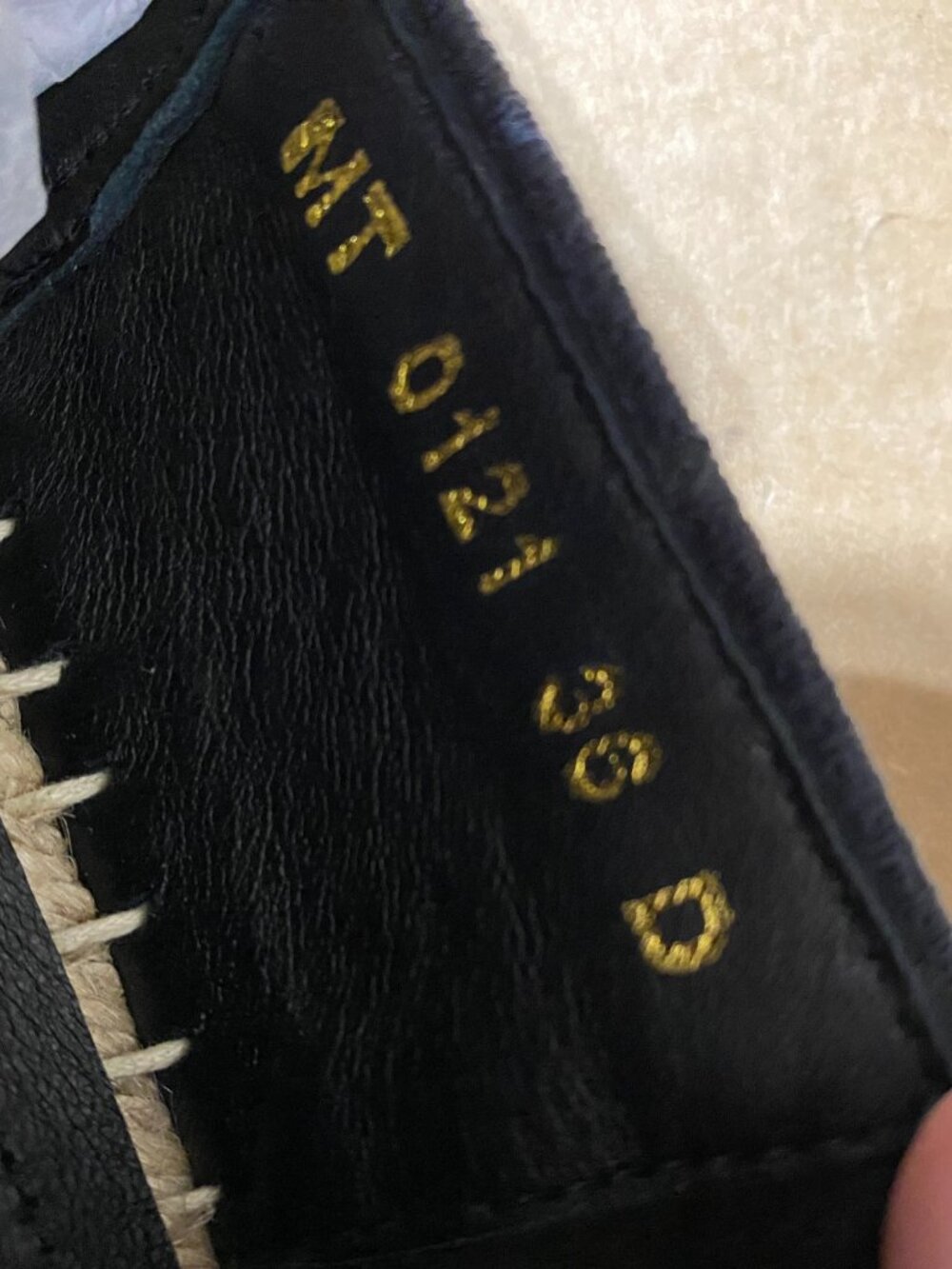 Dior Granville Espadrille Deep Blue Dior Oblique Embroidered Cotton 36 - Picture 7 of 7